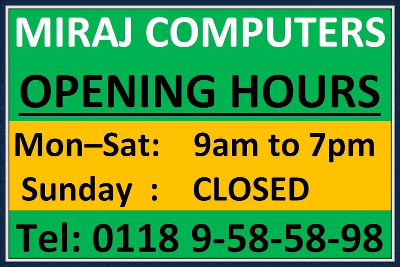 Opening Hours Feb 2015